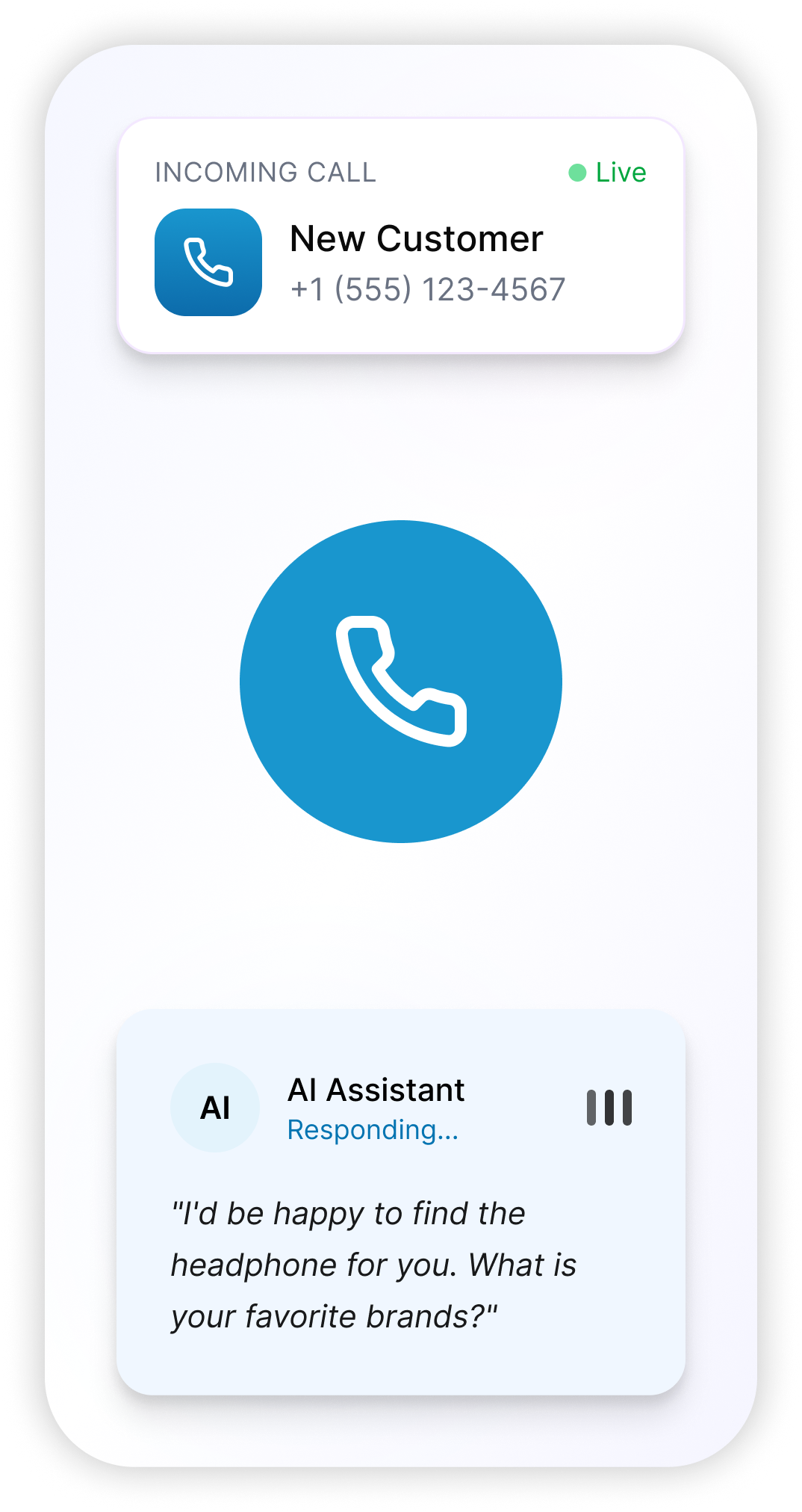 Accessta AI Receptionist Chat Interface